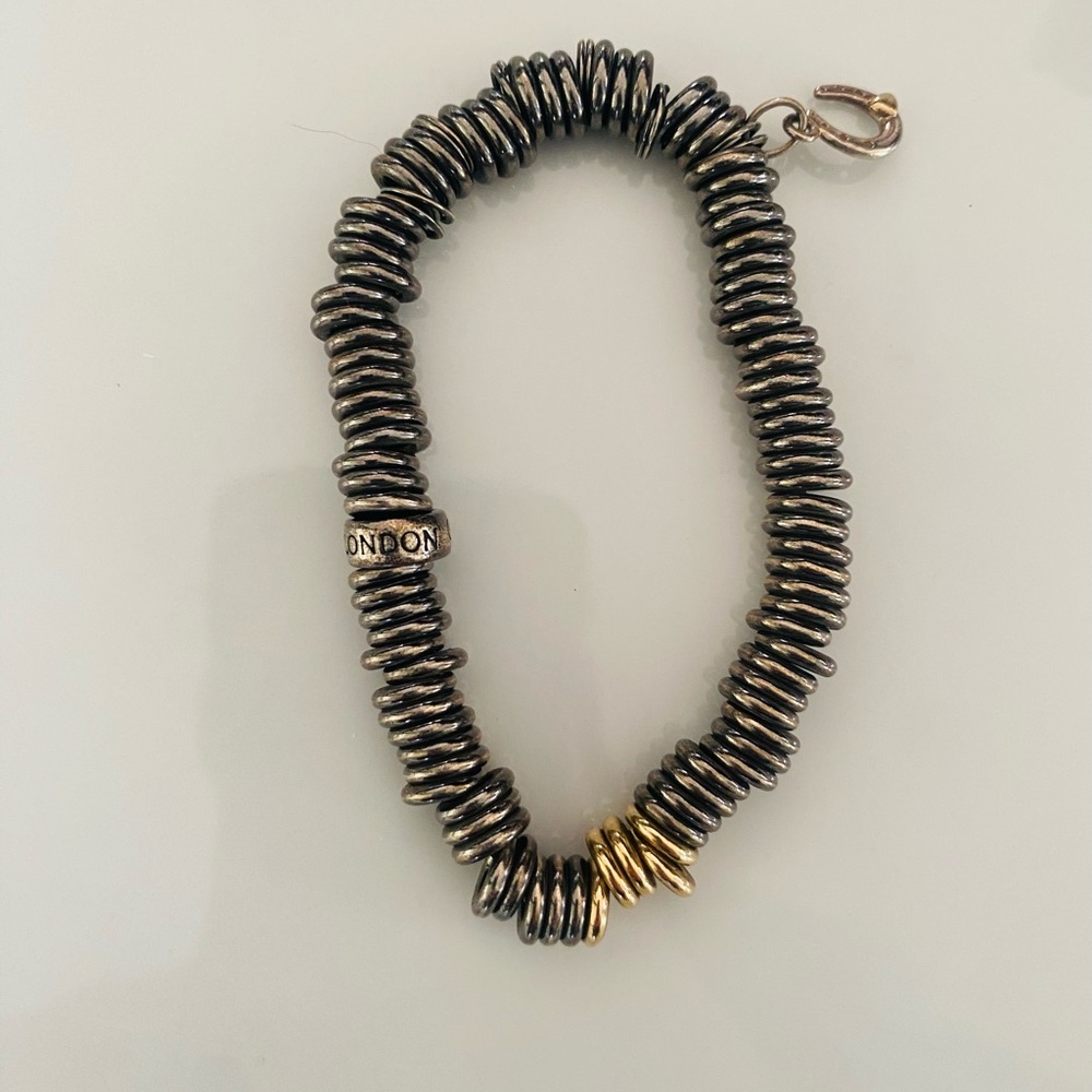 Links of London Rhodium and Gold Sweetie Bracelet with charm